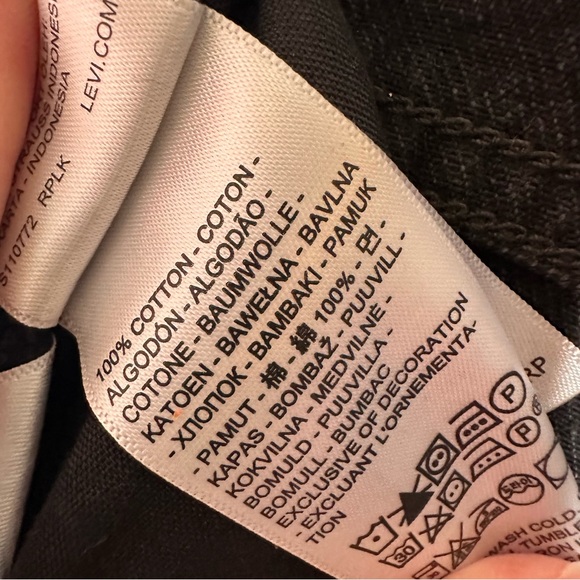 Levi's‎ Black Flare & Wide Leg Jeans - Picture 10 of 10